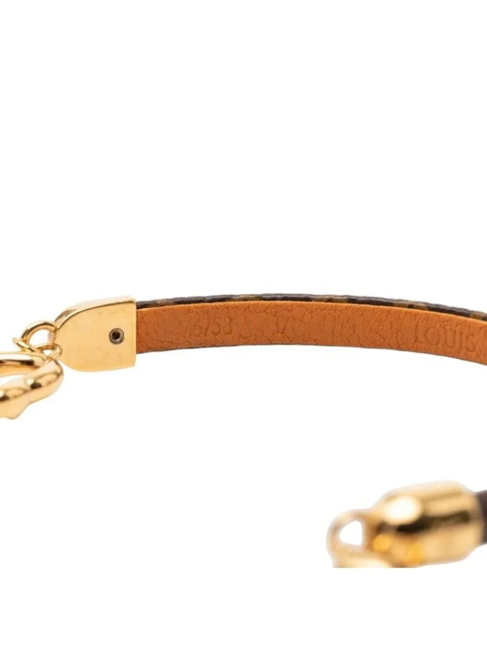 Louis Vuitton Monogram Say Yes Bracelet 17 Brown Gold Plated - Picture 5 of 6